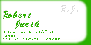robert jurik business card